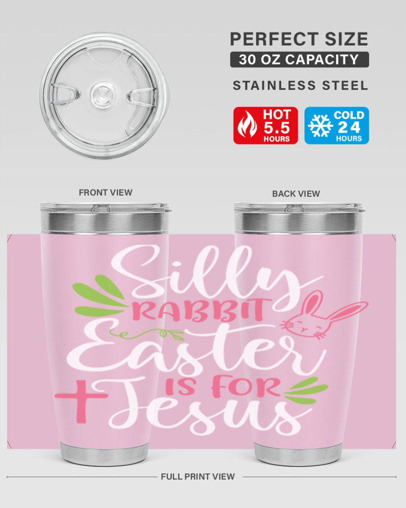 silly rabbit easter is for jesus 8#- easter- Tumbler