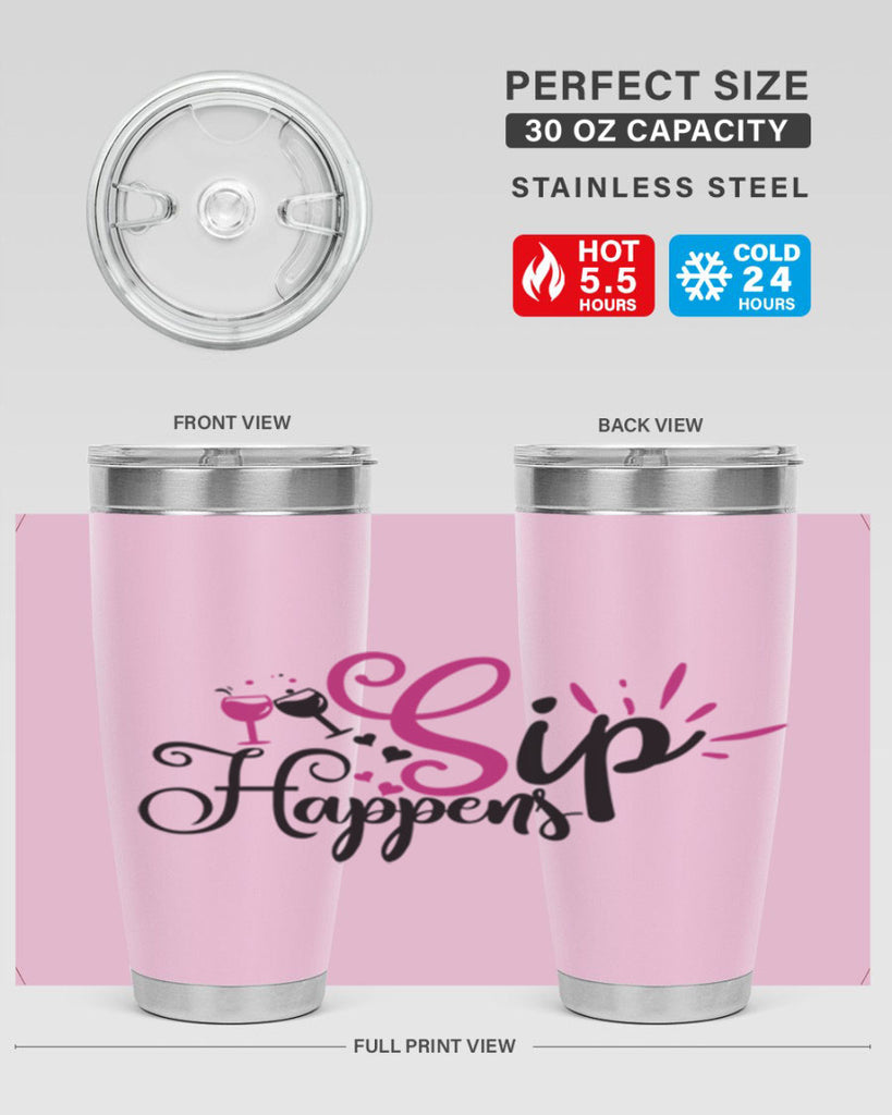 sip happens 163#- wine- Tumbler