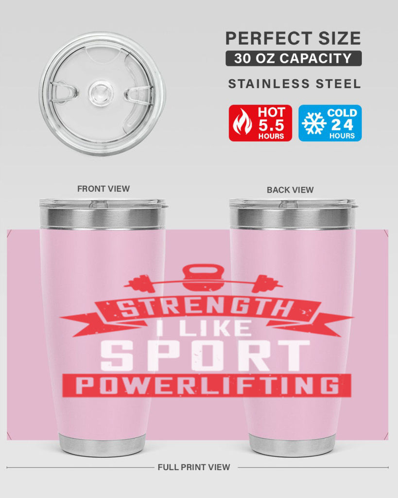 strength i like sport powerlifting 73#- gym- Tumbler