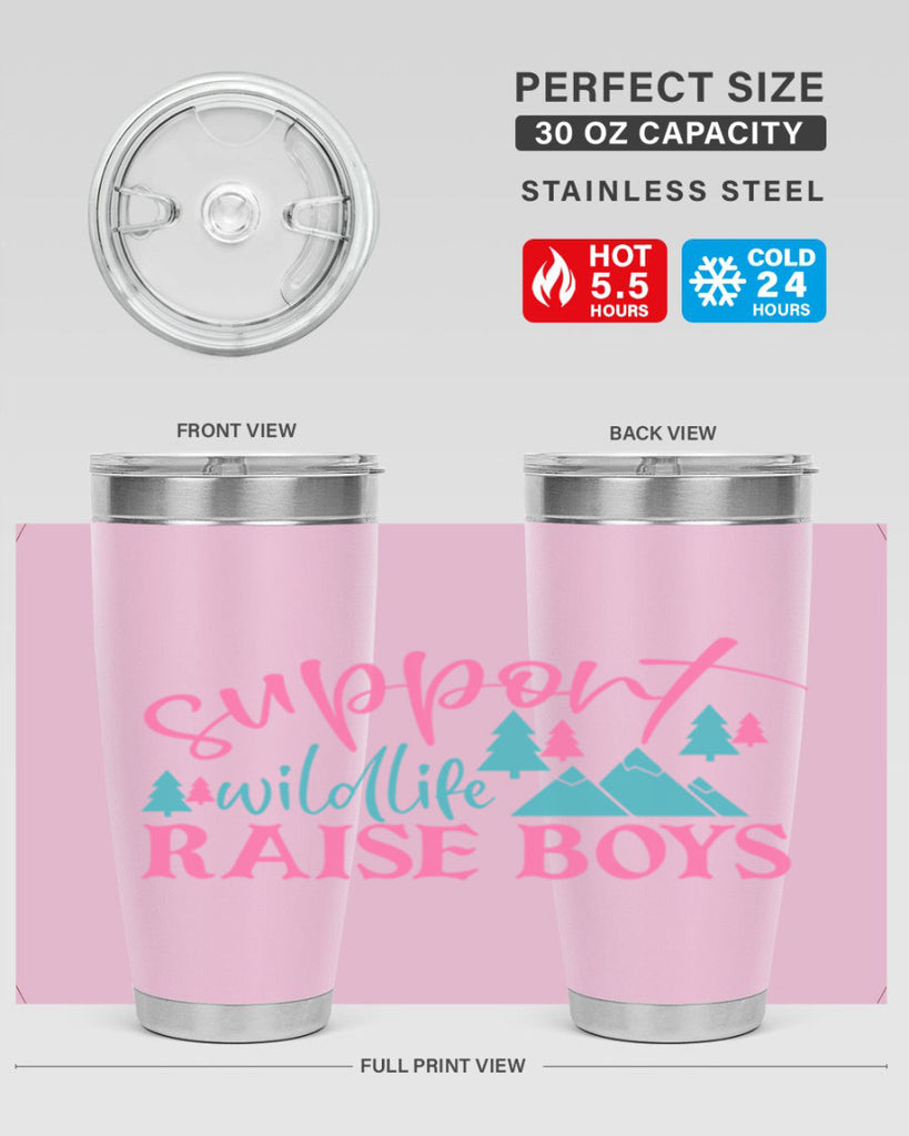 support wildlife raise boys 300#- mom- Tumbler