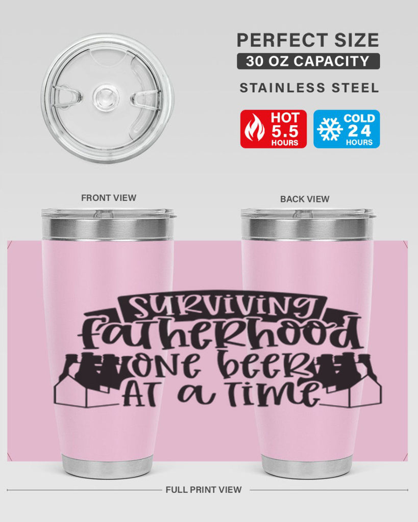 surviving fatherhood one beer at a time 19#- fathers day- Tumbler