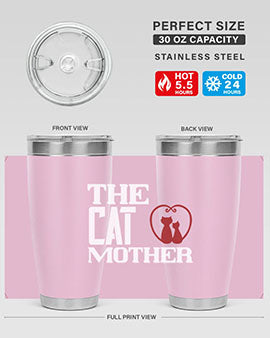 the cat mother Style 117#- cat- Tumbler