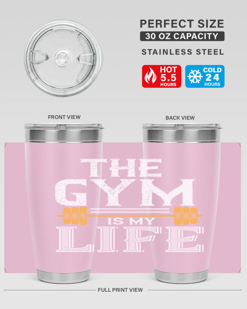 the gym is my life 65#- gym- Tumbler