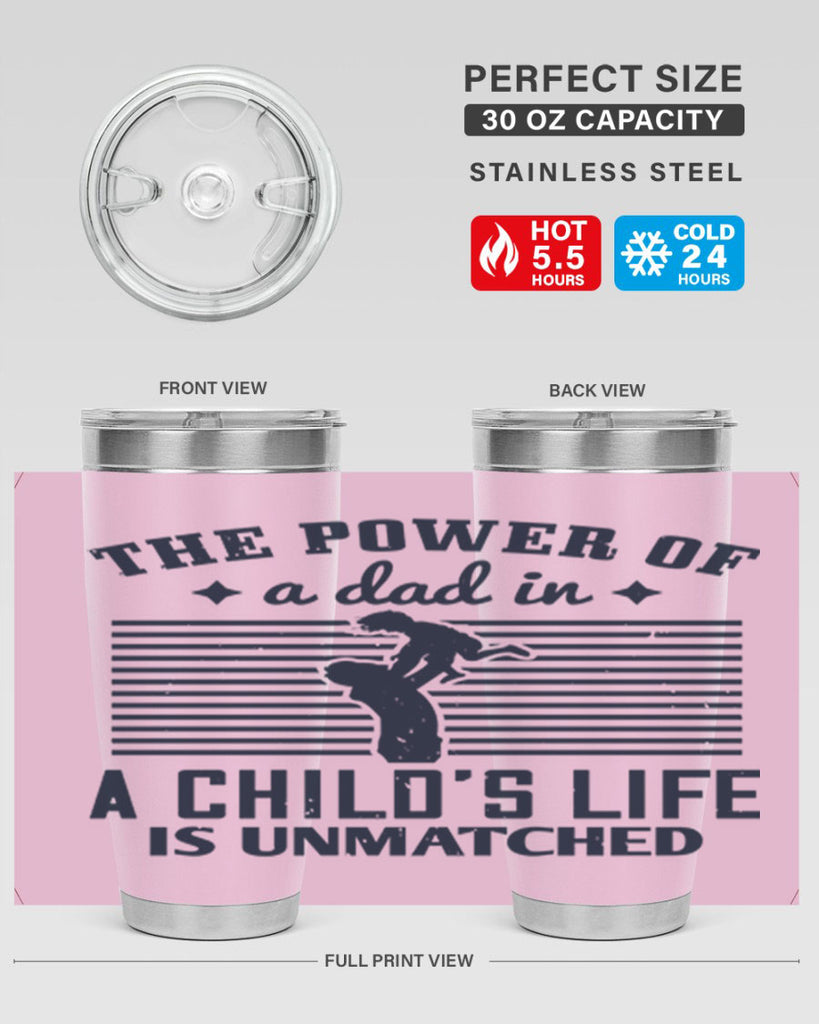 the power of a dad 150#- fathers day- Tumbler