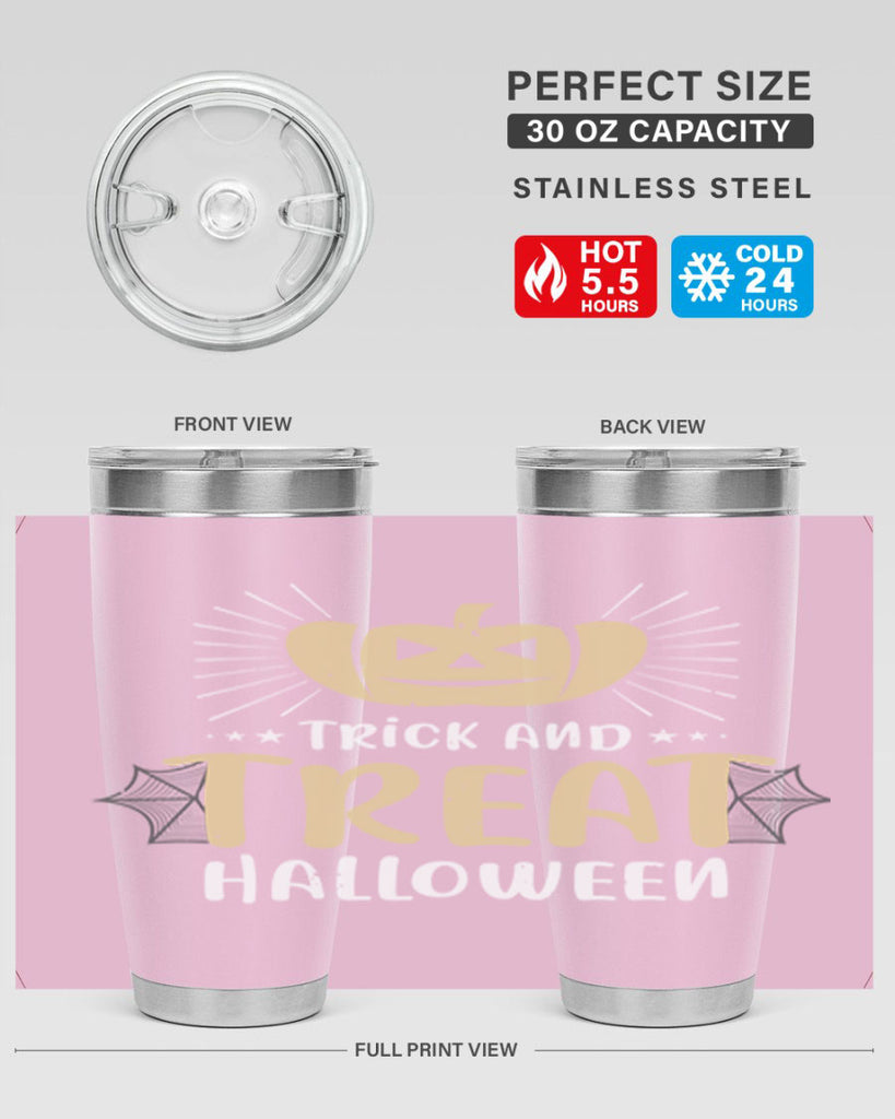 trick and treat halloween 125#- halloween- Tumbler