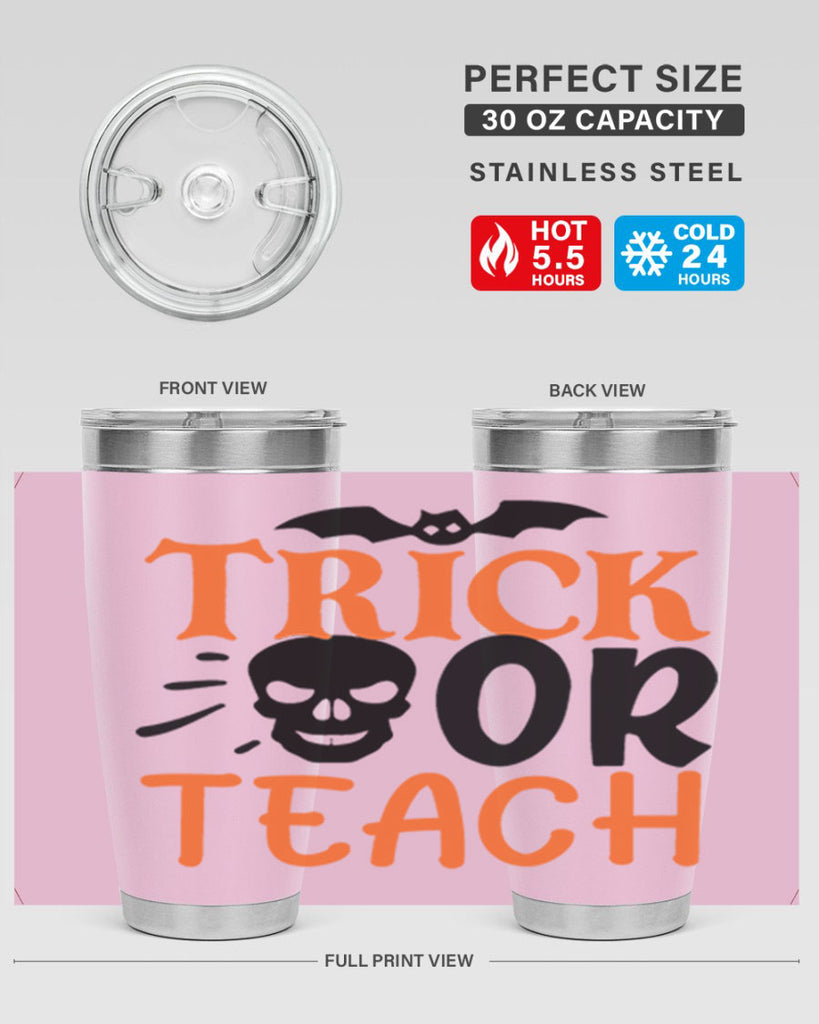 trick or teach 104#- halloween- Tumbler