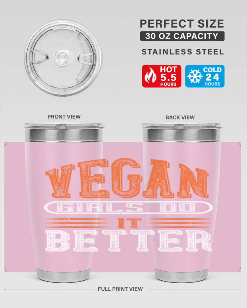 vegan girls do it better 115#- vegan- Tumbler