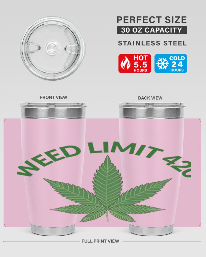 weed limit 420 sd 293#- marijuana- Tumbler