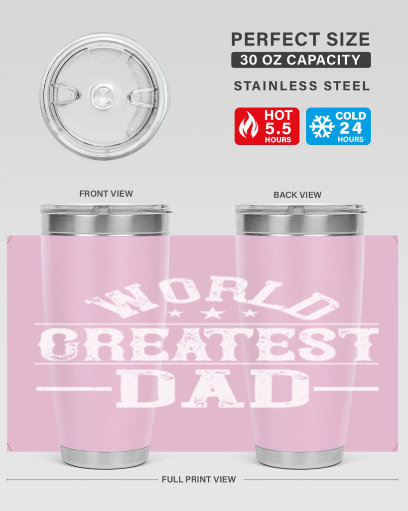 world greatest dad 143#- fathers day- Tumbler