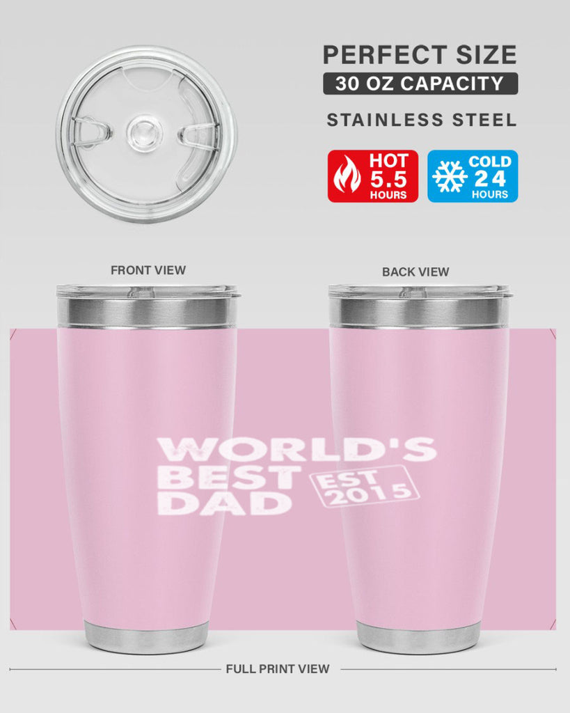 world is best dad est m 62#- dad- Tumbler