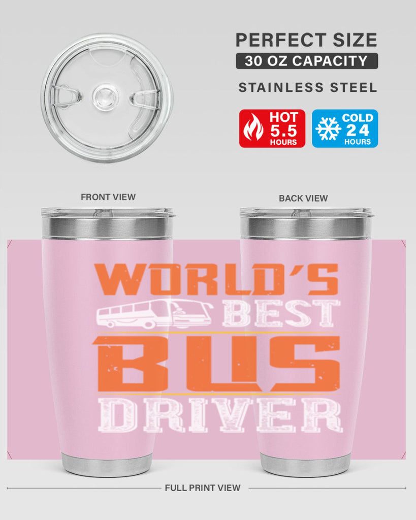 world’s best bus driver Style 4#- bus driver- tumbler