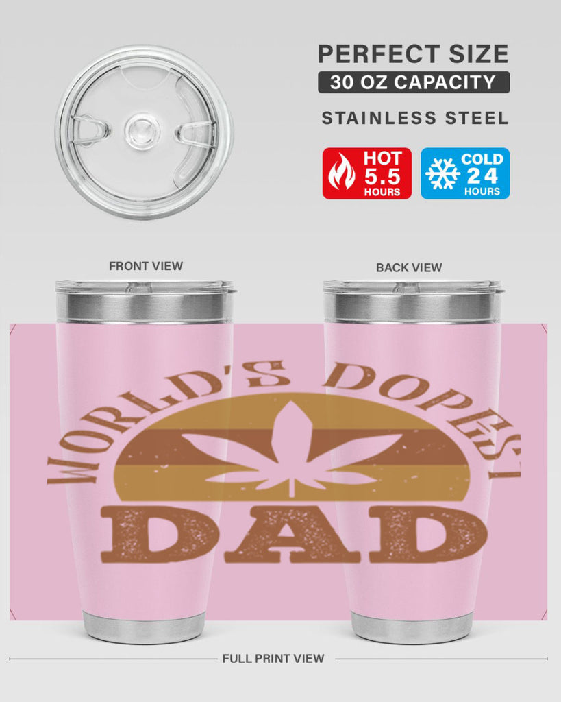 world’s dopest dad 137#- fathers day- Tumbler