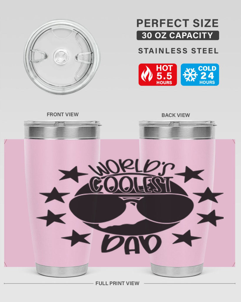 worlds coolest dad 11#- fathers day- Tumbler