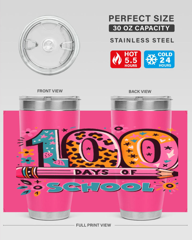 100 days of school lighting 32#- 100 days of school- Tumbler