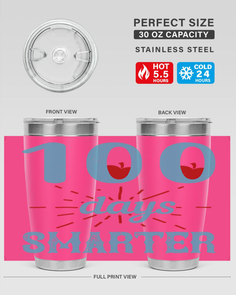 7 days smarter 47#- 100 days of school- Tumbler