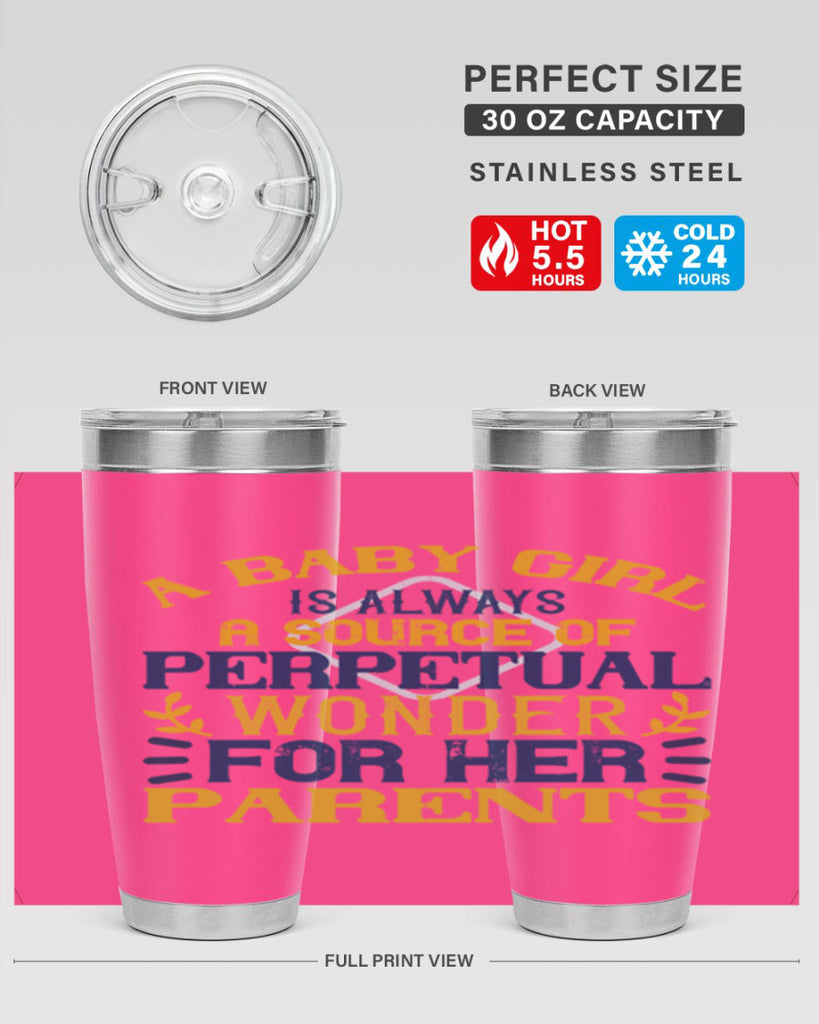 A baby girl is always a source of perpetual wonder for her parents Style 142#- baby- tumbler