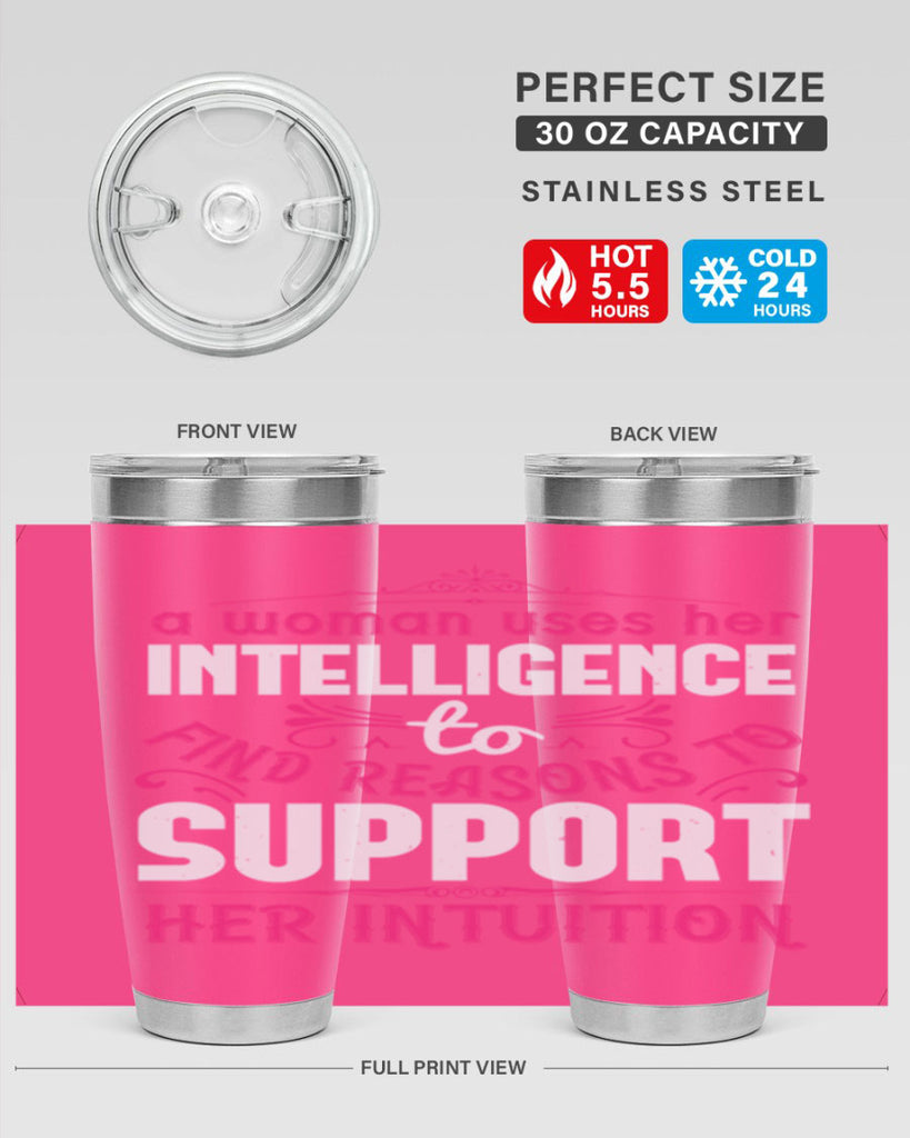 A woman uses her intelligence to find reasons to support her intuition Style 19#- aunt- Tumbler