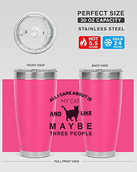 All I Care About is Style 26#- cat- Tumbler