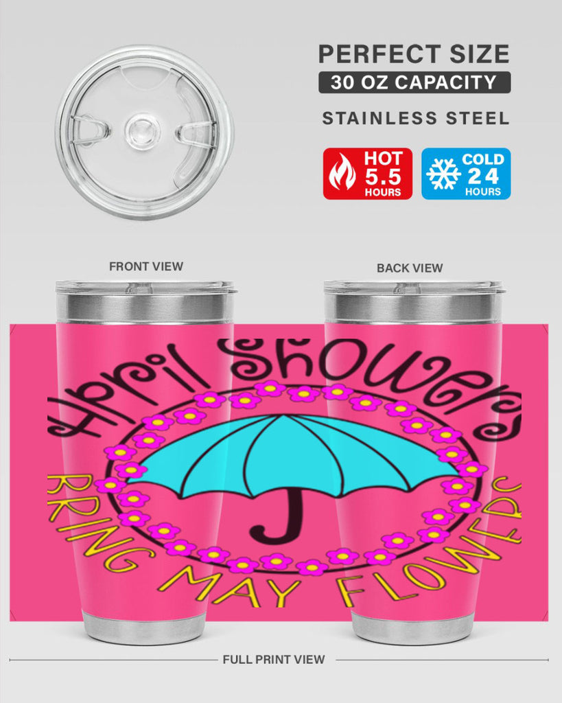 April showers21#- spring- Tumbler