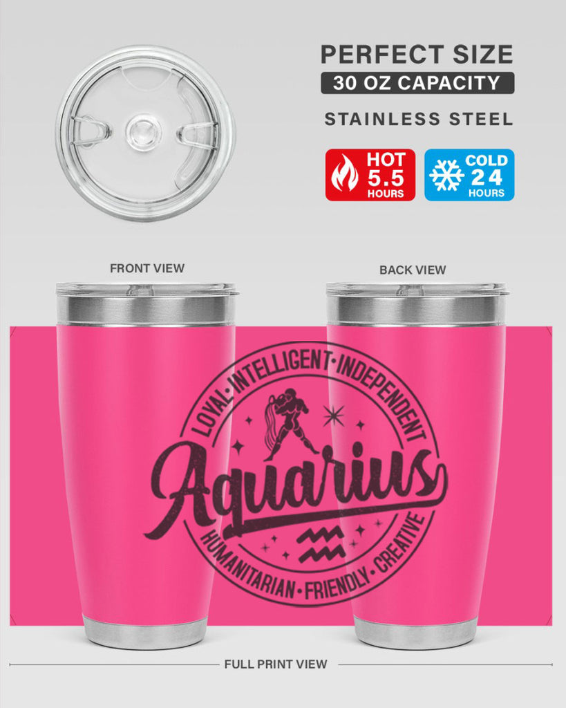 Aquarius 71#- zodiac- Tumbler