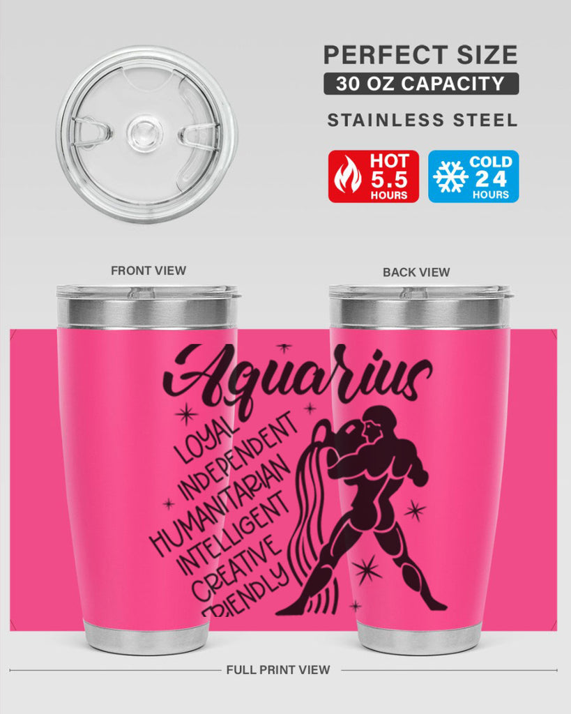 Aquarius 72#- zodiac- Tumbler