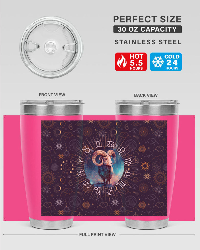 Aries Straigth 95#- zodiac- Tumbler