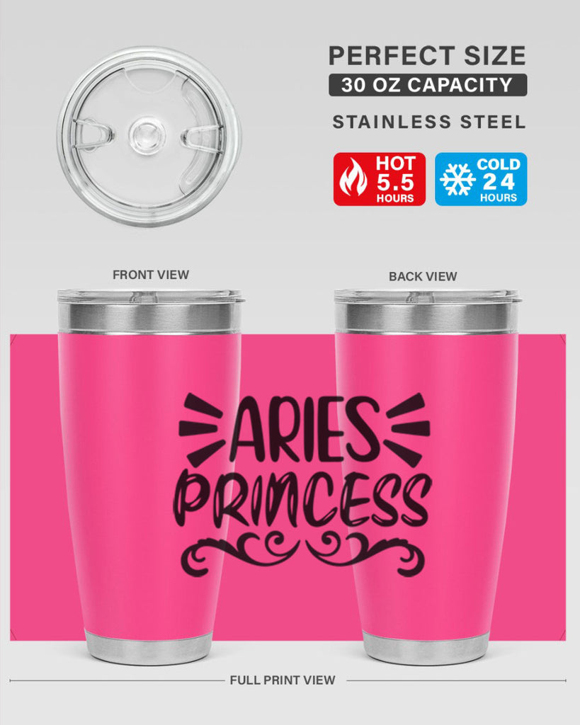 Aries princess 117#- zodiac- Tumbler