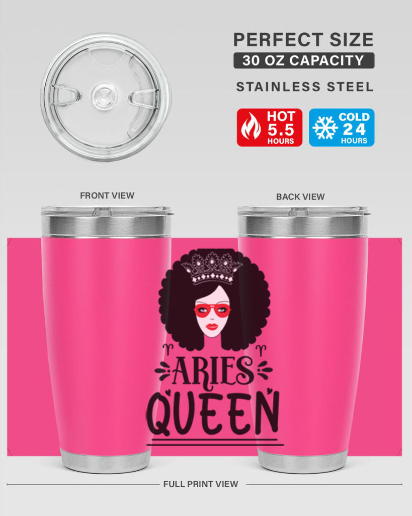 Aries queen 120#- zodiac- Tumbler