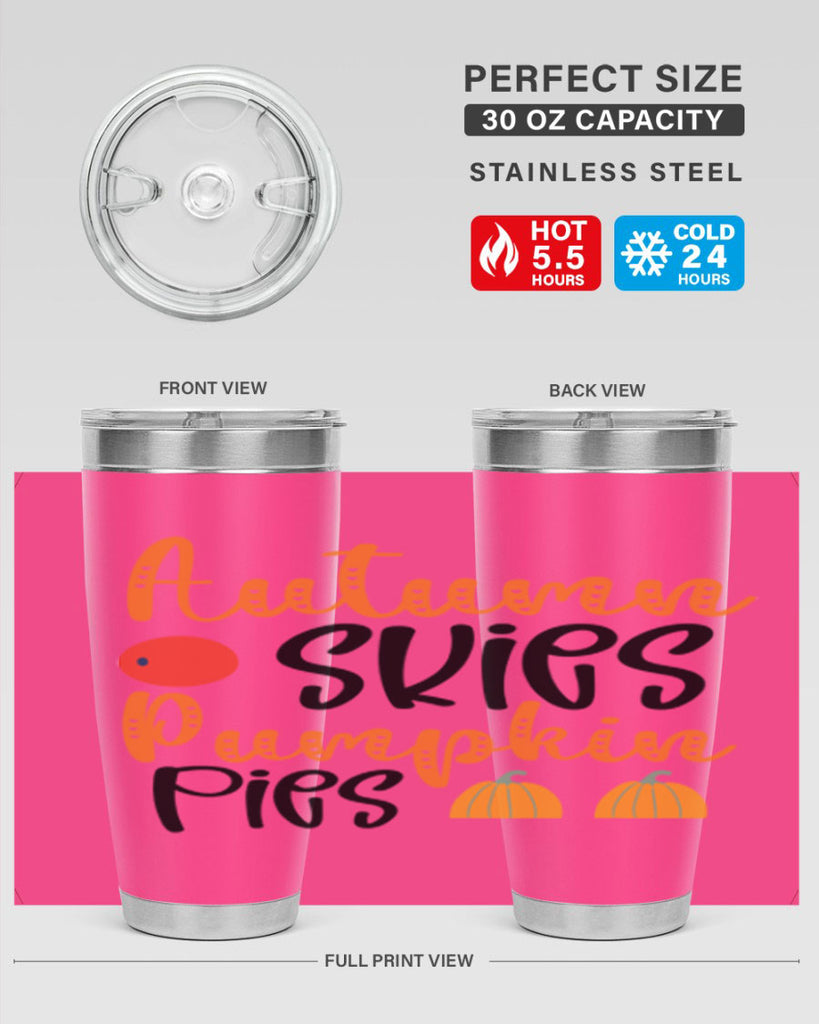 Autumn Skies Pumpkin Pies 30#- fall- Tumbler