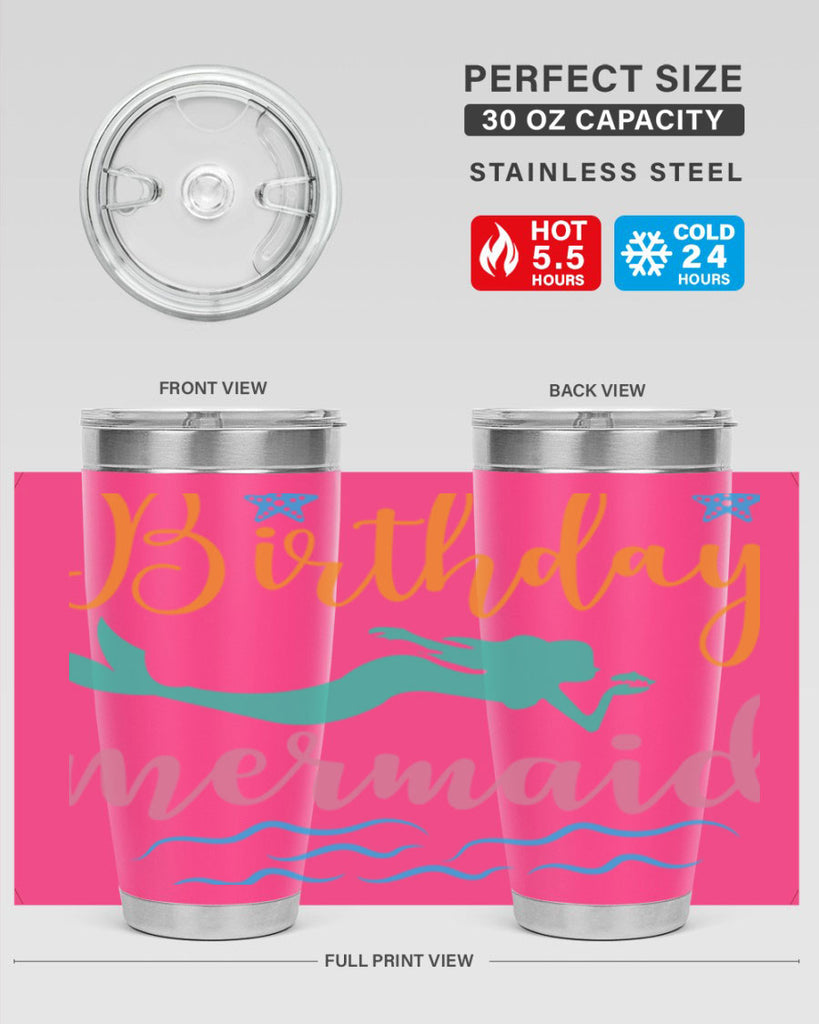Birthday Mermaid Design 79#- mermaid- Tumbler