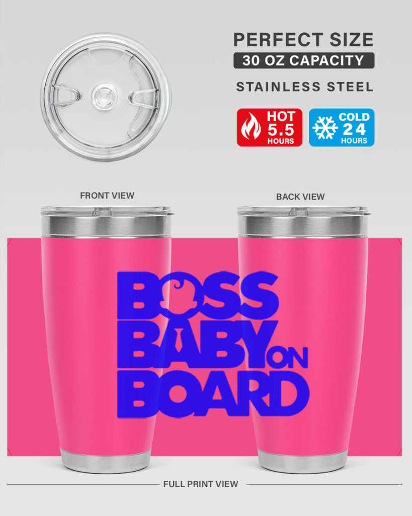 Boss Baby On Board 2#- black words phrases- Cotton Tank