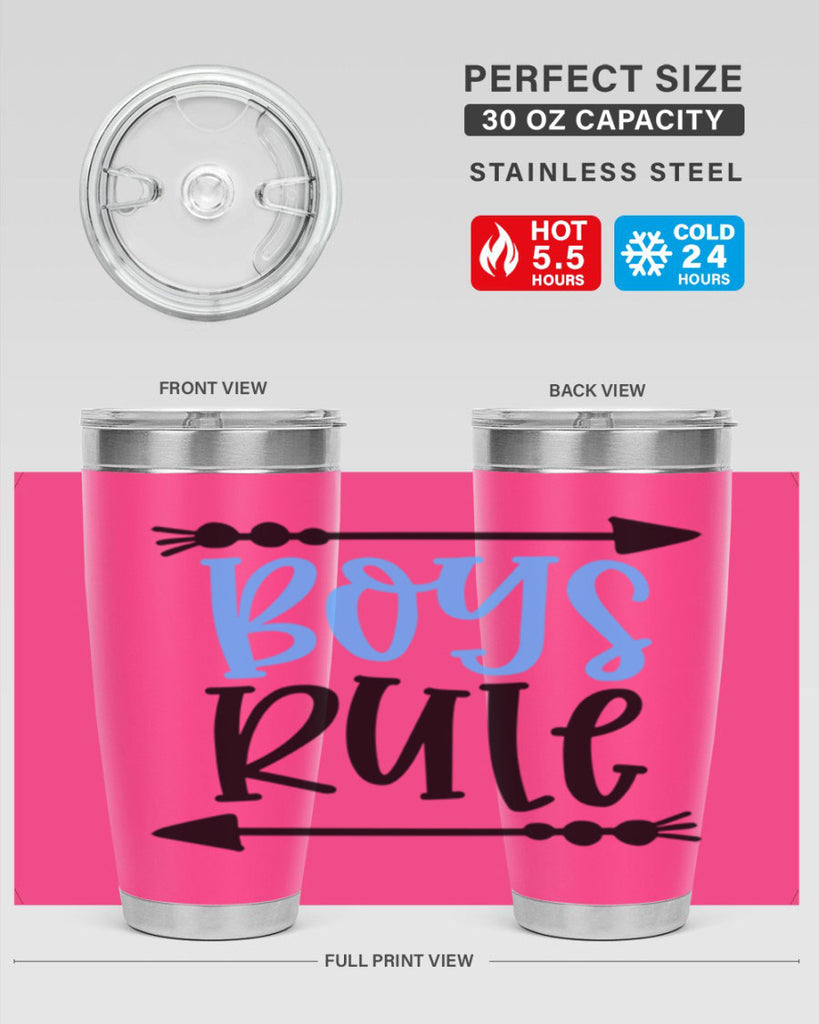 Boys Rule Style 108#- baby- tumbler