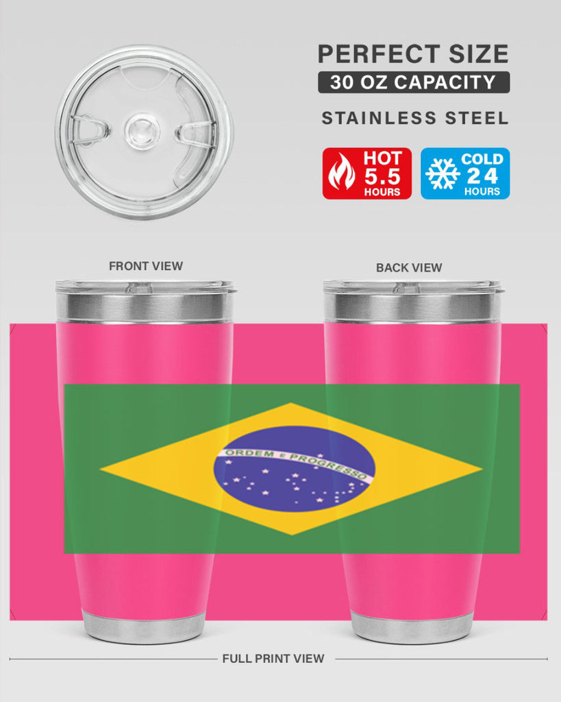 Brazil 174#- world flags- Tumbler