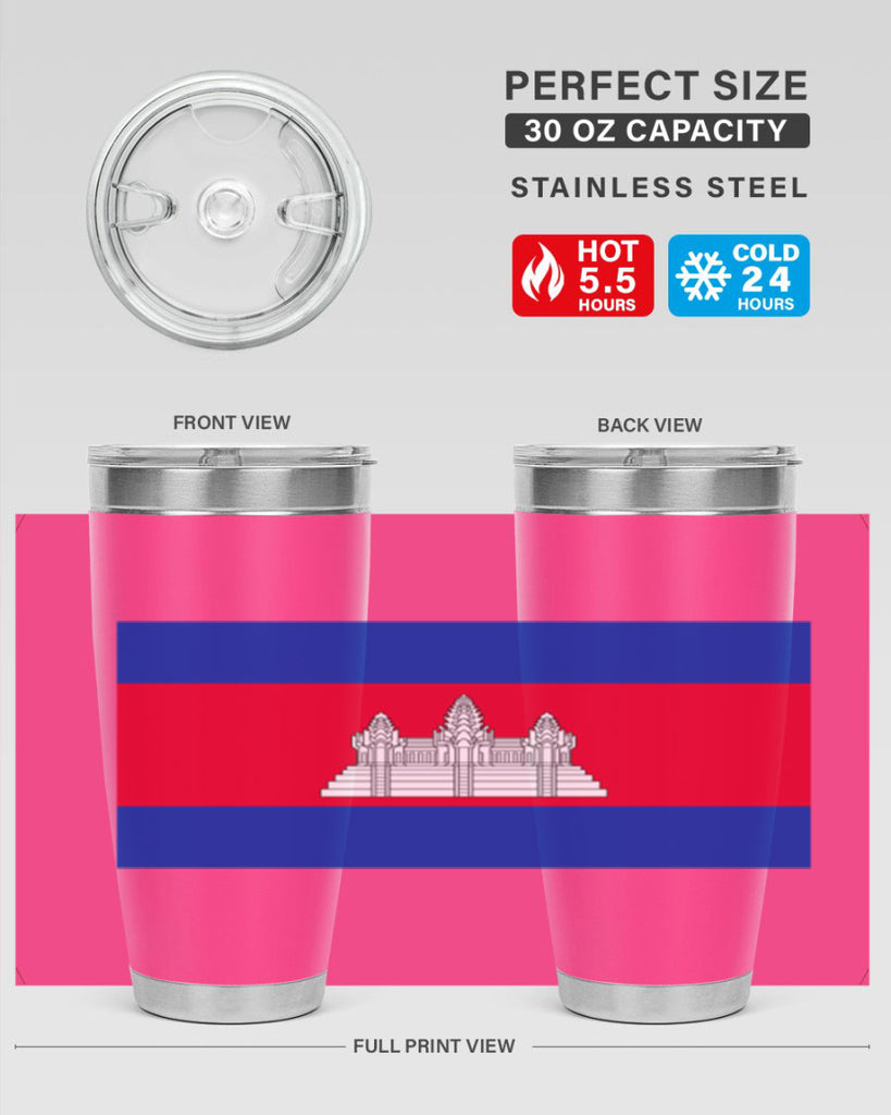 Cambodia 168#- world flags- Tumbler