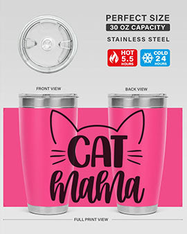 Cat Mama Style 84#- cat- Tumbler