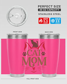 Cat Mom Style 6#- cat- Tumbler