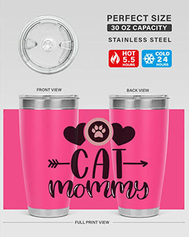 Cat Mommy Style 87#- cat- Tumbler