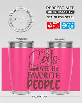 Cats Are My Favorite People Style 7#- cat- Tumbler
