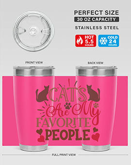 Cats Are My Favorite People Style 8#- cat- Tumbler