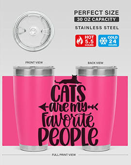 Cats Are My Favorite People Style 90#- cat- Tumbler