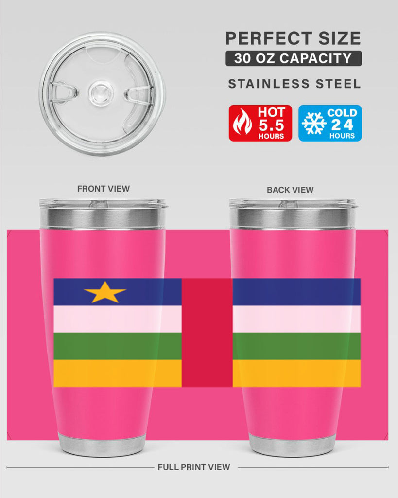 Central African Republic 165#- world flags- Tumbler