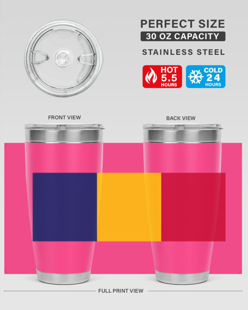 Chad 164#- world flags- Tumbler