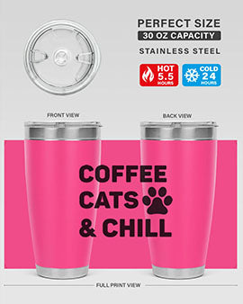 Coffee Cat Style 41#- cat- Tumbler