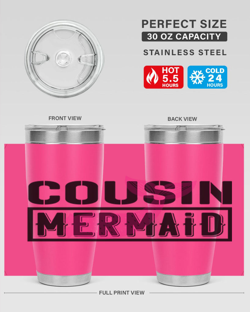 Cousin mermaid 87#- mermaid- Tumbler