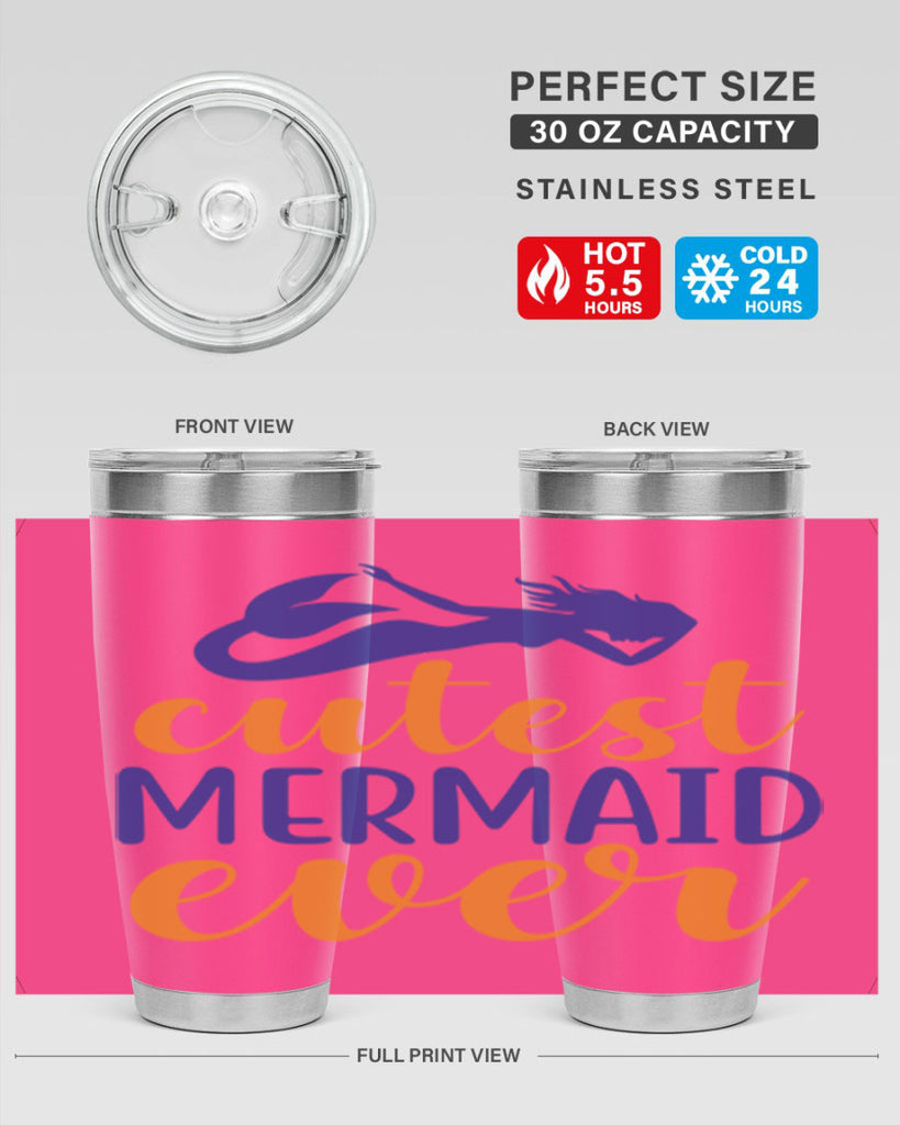 Cutest Mermaid Ever 91#- mermaid- Tumbler