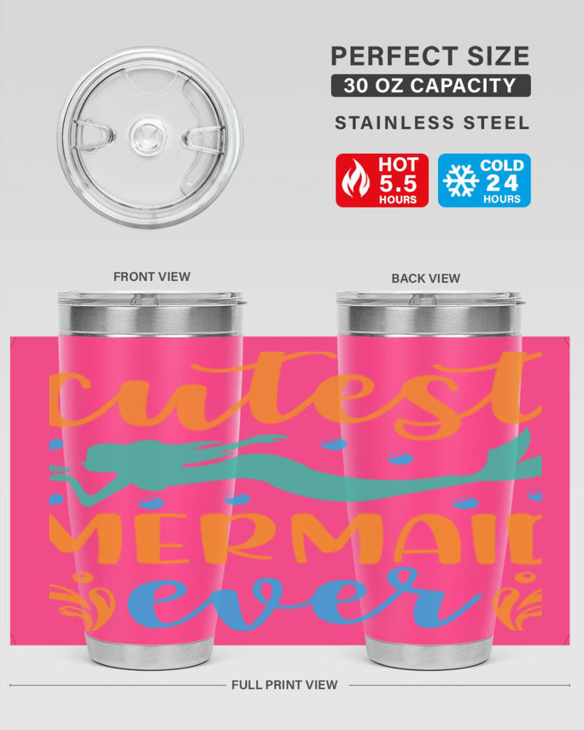 Cutest Mermaid Ever Design 102#- mermaid- Tumbler
