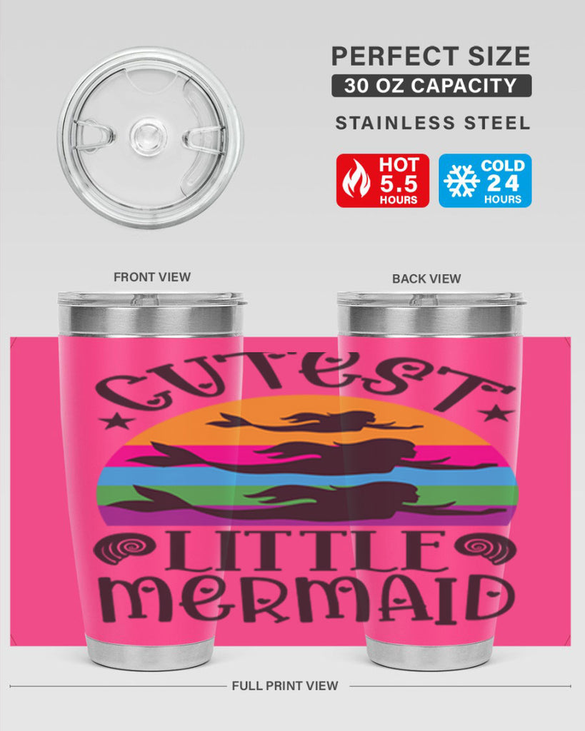 Cutest little mermaid 96#- mermaid- Tumbler