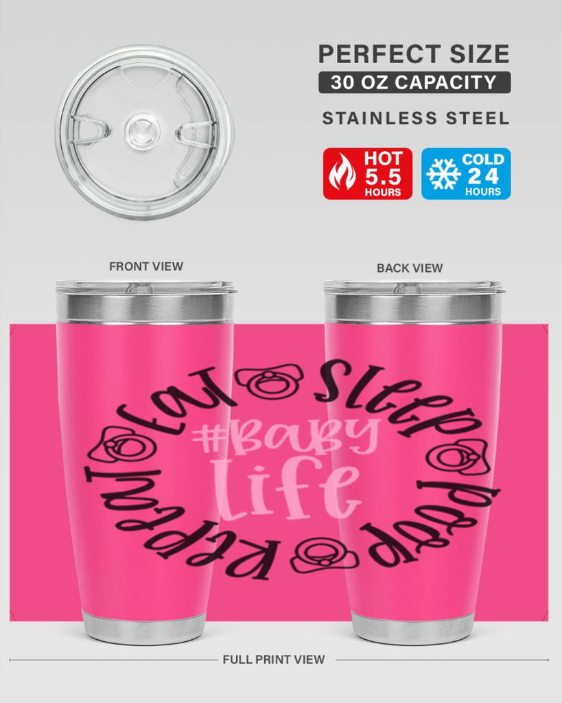 Eat Sleep Poop Repeat BabyLife Style 97#- baby- tumbler