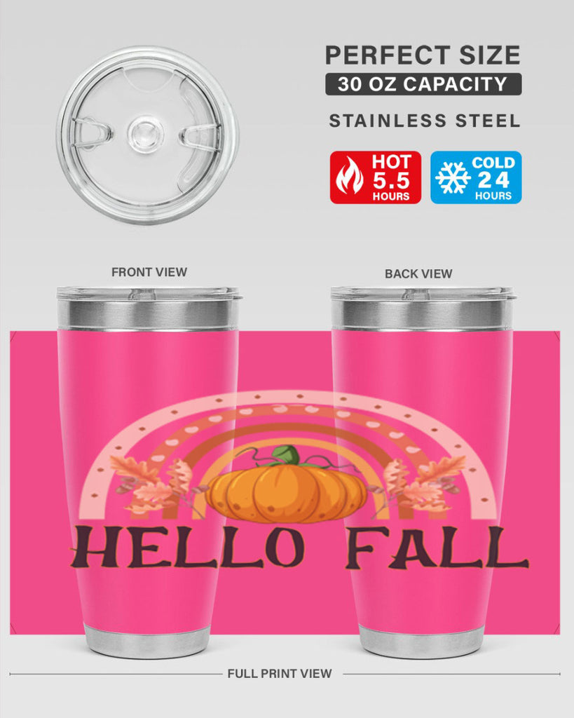 Fall Boho Rainbow 91#- fall- Tumbler