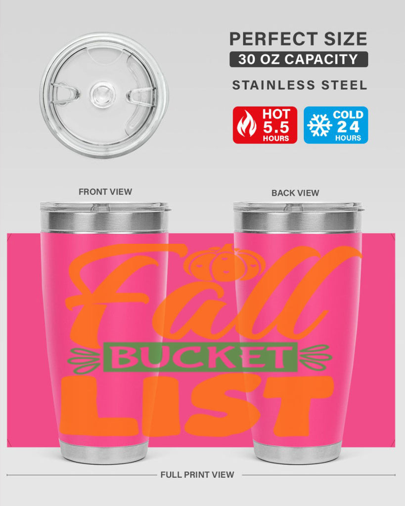 Fall Bucket List 93#- fall- Tumbler